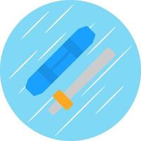 Skiing Vector Icon Design