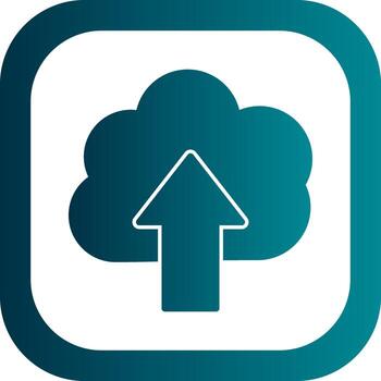 diseño de icono de vector de carga en la nube