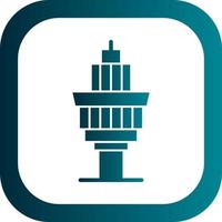 Control Tower Vector Icon Design