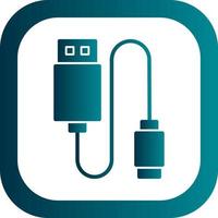 Data Cable Vector Icon Design