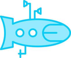 icono de vector submarino