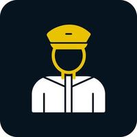 Taxi Driver Vector Icon Design