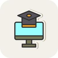 Online Education Vector Icon Design