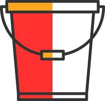 Bucket Vector Icon Design