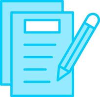 Notes Writing Vector Icon