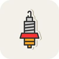 Spark Plug Vector Icon Design