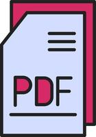 pdf archivo vector icono