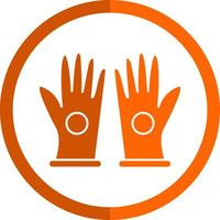 guantes, vector, icono, diseño vector