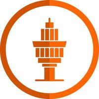 Control Tower Vector Icon Design