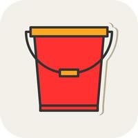 Bucket Vector Icon Design