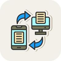 Data Transfer Vector Icon Design