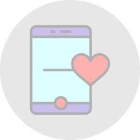 Love Call Vector Icon Design