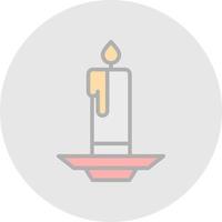 Candle Vector Icon Design