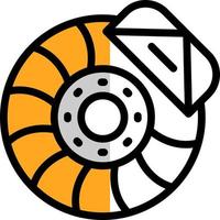 Brake Disc Vector Icon Design