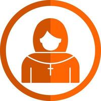 Nun Vector Icon Design