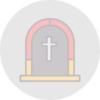 diseño de icono de vector funerario