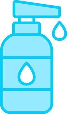Baby lotion Vector Icon