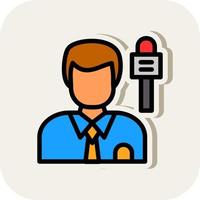 Journalist Vector Icon Design