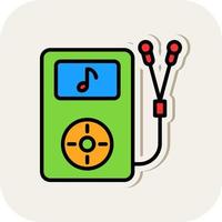 diseño de icono de vector de mp3