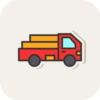 Pickup Truck Vector Icon Design