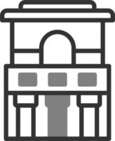 Temple Of The Frescoesline Vector Icon