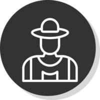 Farmer Vector Icon Design