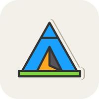 Tent Vector Icon Design