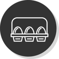 Egg Carton Vector Icon Design