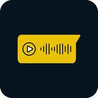 Voice Message Vector Icon Design