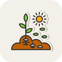 Seeding Vector Icon Design