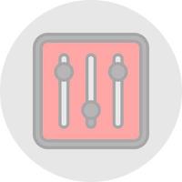 diseño de icono de vector de controlador de ecualizador