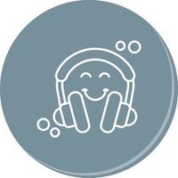 icono de vector de auriculares