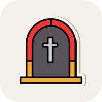 diseño de icono de vector funerario