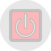 Power Button Vector Icon Design