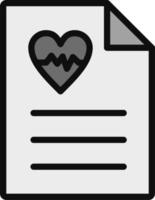 Heart Beat Report Vector Icon