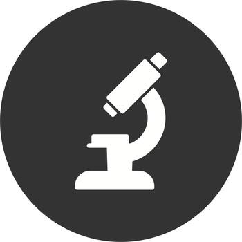 icono de vector de microscopio