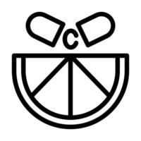 Vitamin C Icon Design vector