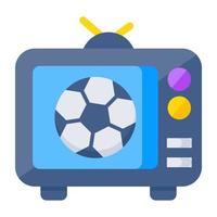 Premium download icon of live football match vector