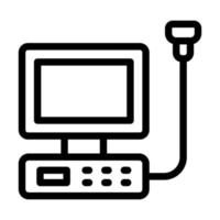 Ultrasound Machine Icon Design vector