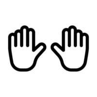 Two Hands Icon Design vector