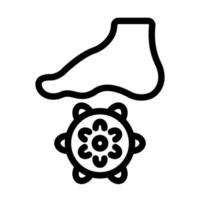 Foot Massage Icon Design vector