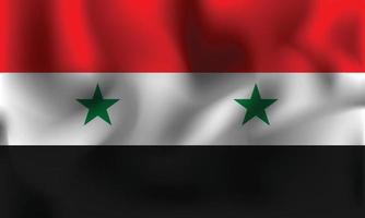 national flag of syria background vector illustration