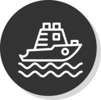 Yatch Vector Icon Design