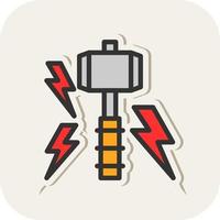 Thunder Vector Icon Design