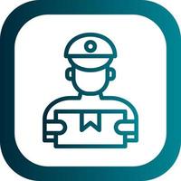 Delivery Man Vector Icon Design