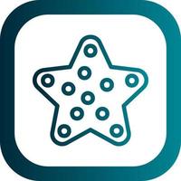 Starfish Vector Icon Design