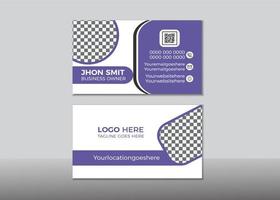 Modern Business Card Template Design. vector