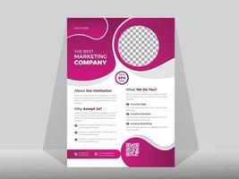Business flyer template Design.Corporate Design, Neat and clean design, vector