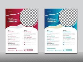 Business flyer template Design.Corporate Design, Neat and clean design, vector