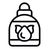 Safe ink bottle icon outline vector. Natural dye vector